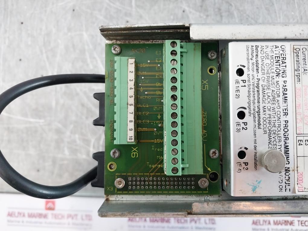 Indramat Tdm 2.1-030-300-w1-000 Ac Servo Controller 3500 Ma: 0,25 V/a