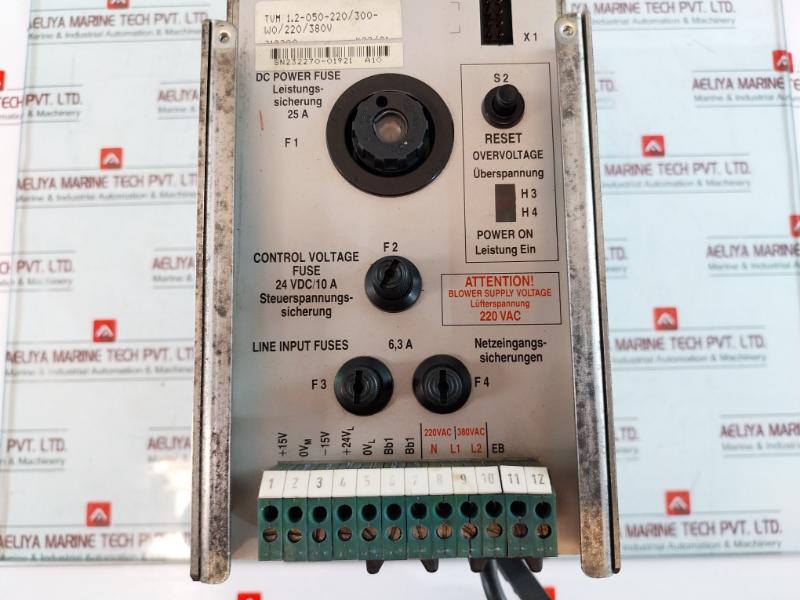 Indramat Tvm 1.2-050-220/300-w0/220/380v A.c. Servo Power Supply 24 Vdc/10a