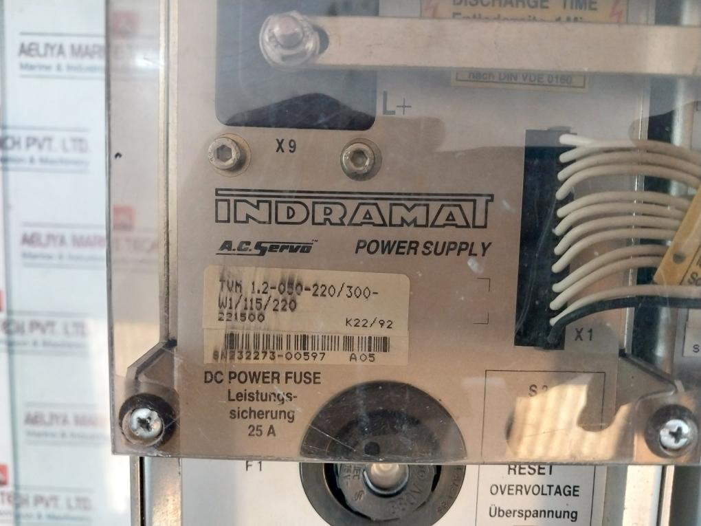 Indramat Tvm 1.2-050-220/300-w1/115/220 Power Supply Module