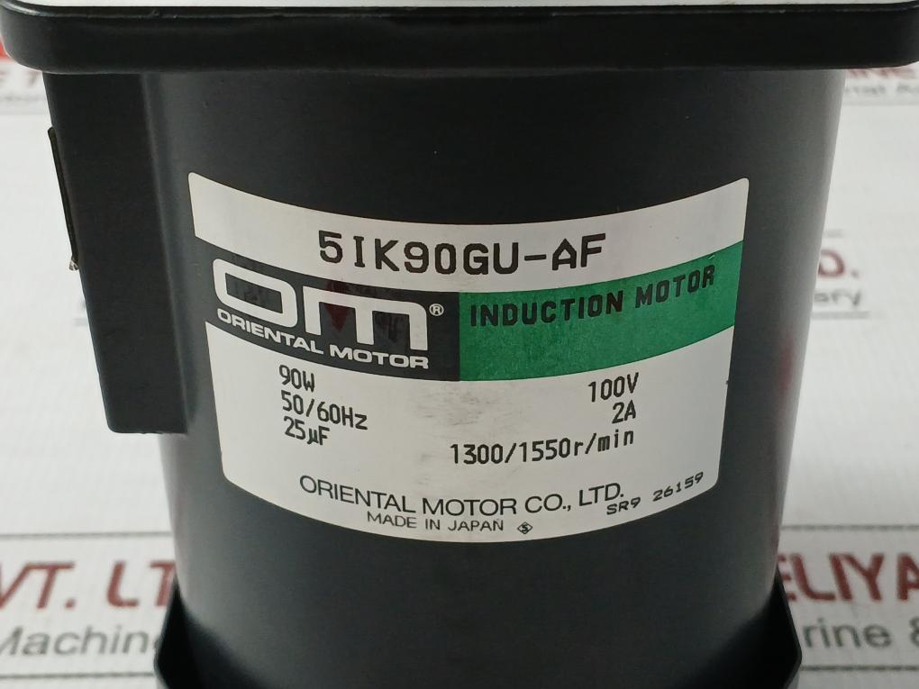 Induction Gear Motor 5Ik90Gu-af Oriental Motor Ac200V 50/60Hz
