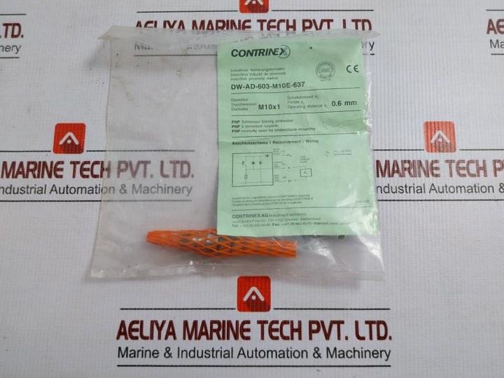 Inductive Proximity Sensor 10-30 Vdc Part No Dw-ad-603-m10E-637 Contrinex