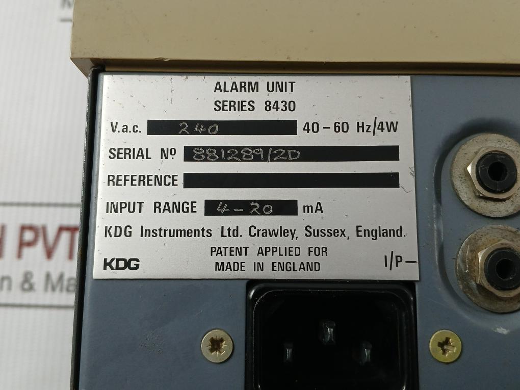 Industrial Alarm Unit Series 8430 Kdg Instruments 240V. A.C 40-60Hz