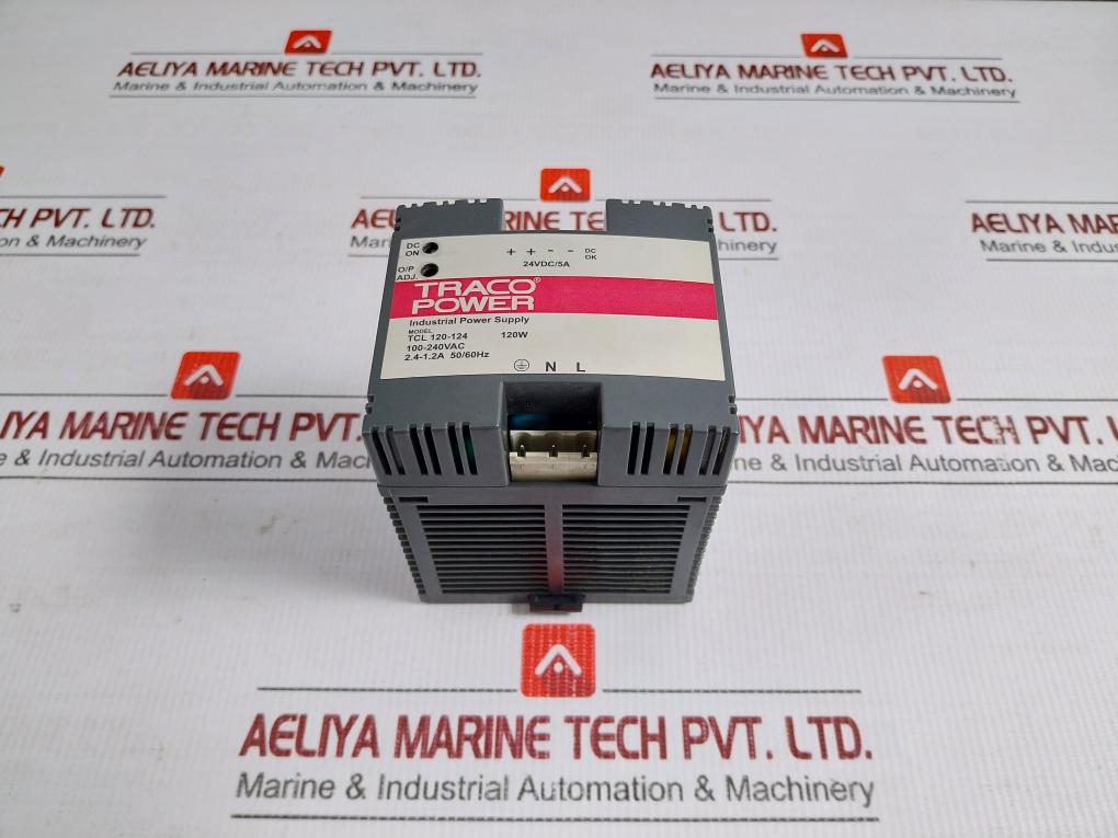 Industrial Power Supply 24Vdc 5A 120W Traco Power Tcl 120-124
