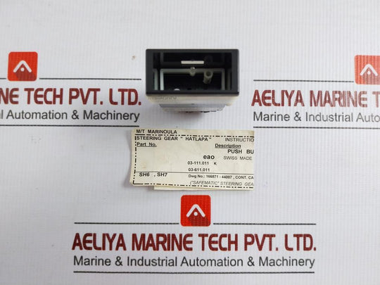Industrial Pushbutton 250Vac/10A Part No 03-111.011 Eao