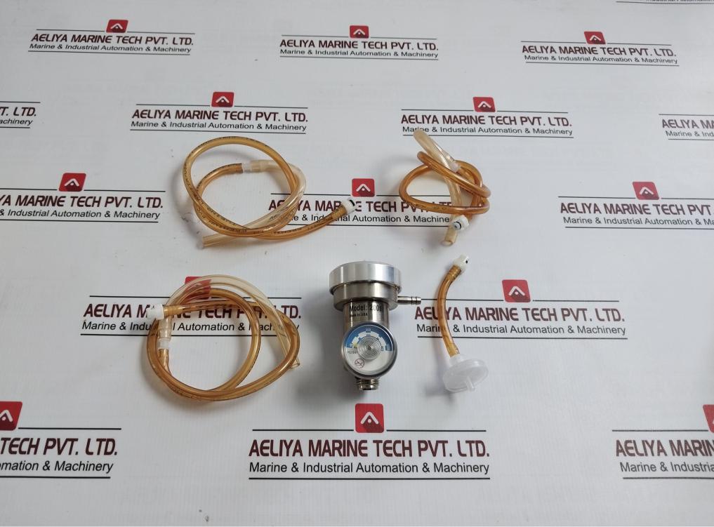 Industrial Scientific 2001 Pressure Gauge With Clear Flex 60 Tubing 0-70 Bar