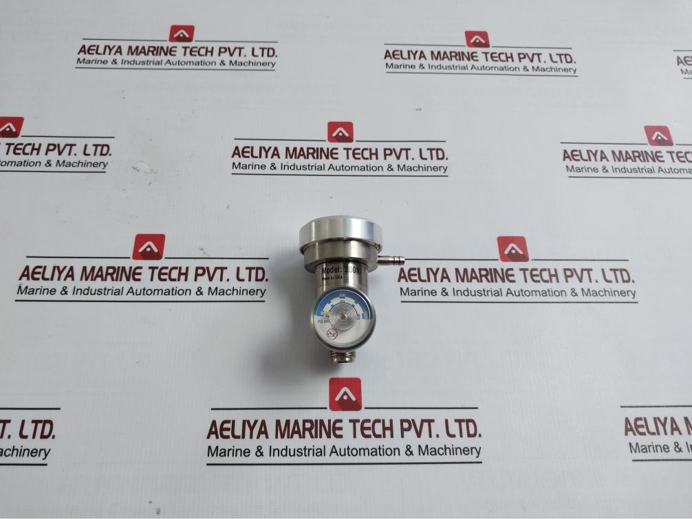 Industrial Scientific 2001 Pressure Gauge With Clear Flex 60 Tubing 0-70 Bar