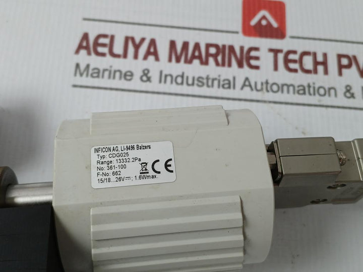 Inficon Cdg025 Digital Pressure Switch Dc12-24V 1.6W Max -0.100-1.000 Mpa