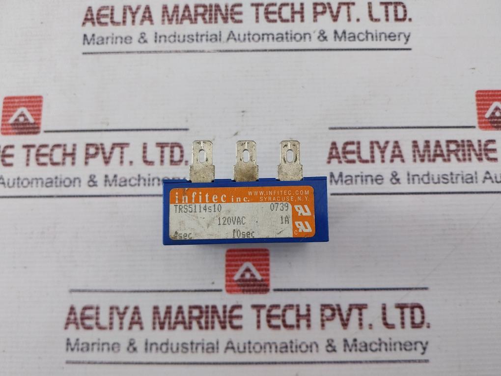 Infitec TRS5114s10 Time Delay Relay 120VAC 1A 4-10Sec