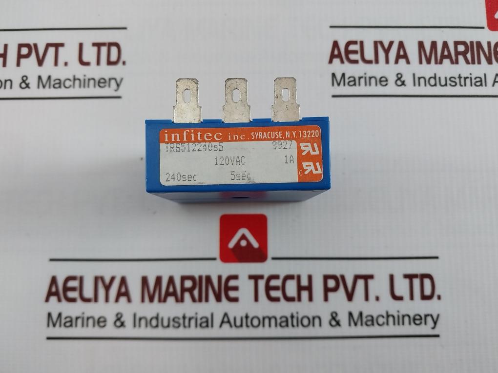 Infitec Trs512240S5 Time Delay Relay 120Vac 1A 240 Sec 5Sec