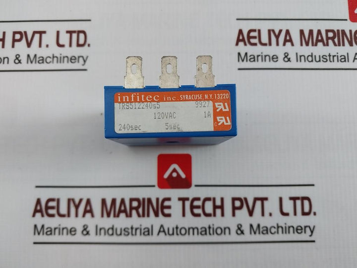 Infitec Trs512240S5 Time Delay Relay 120Vac 1A 240 Sec 5Sec