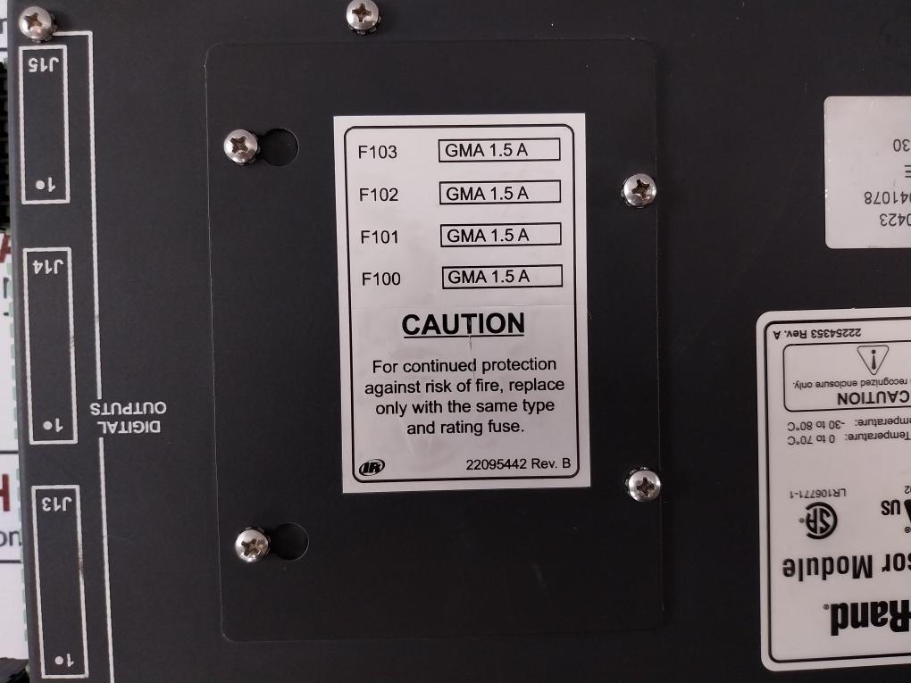 Ingersoll-rand 22110423 Microcontroller Processor Module 24v