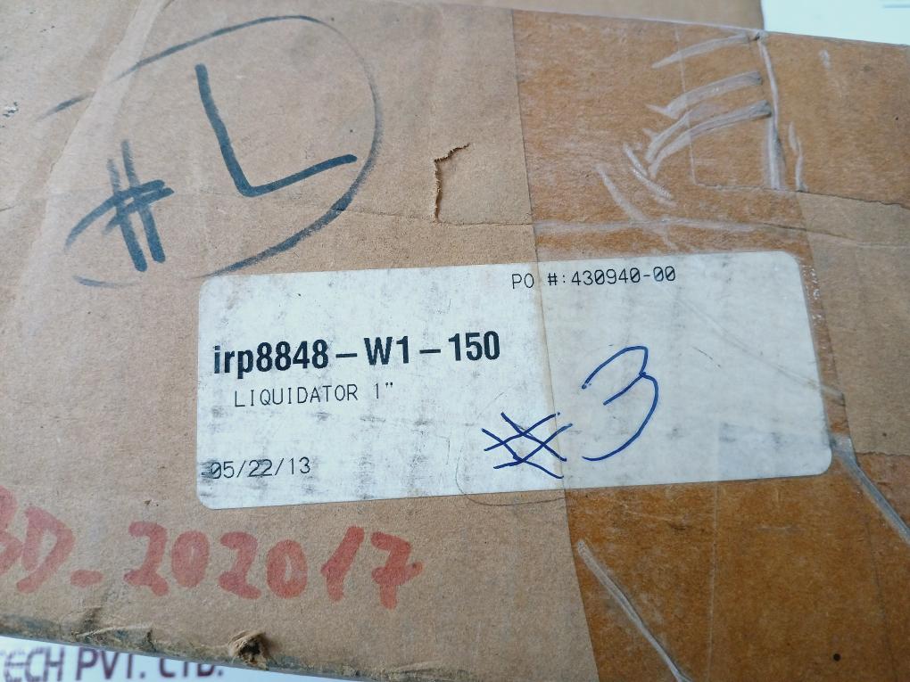 Ingersoll-rand 8848-w1-150 Liquidator 1”, Max Pressure 150 Psi
