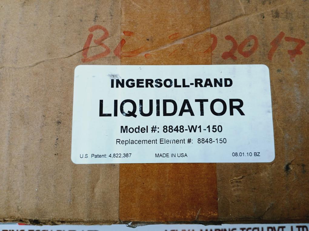 Ingersoll-rand 8848-w1-150 Liquidator 1”, Max Pressure 150 Psi