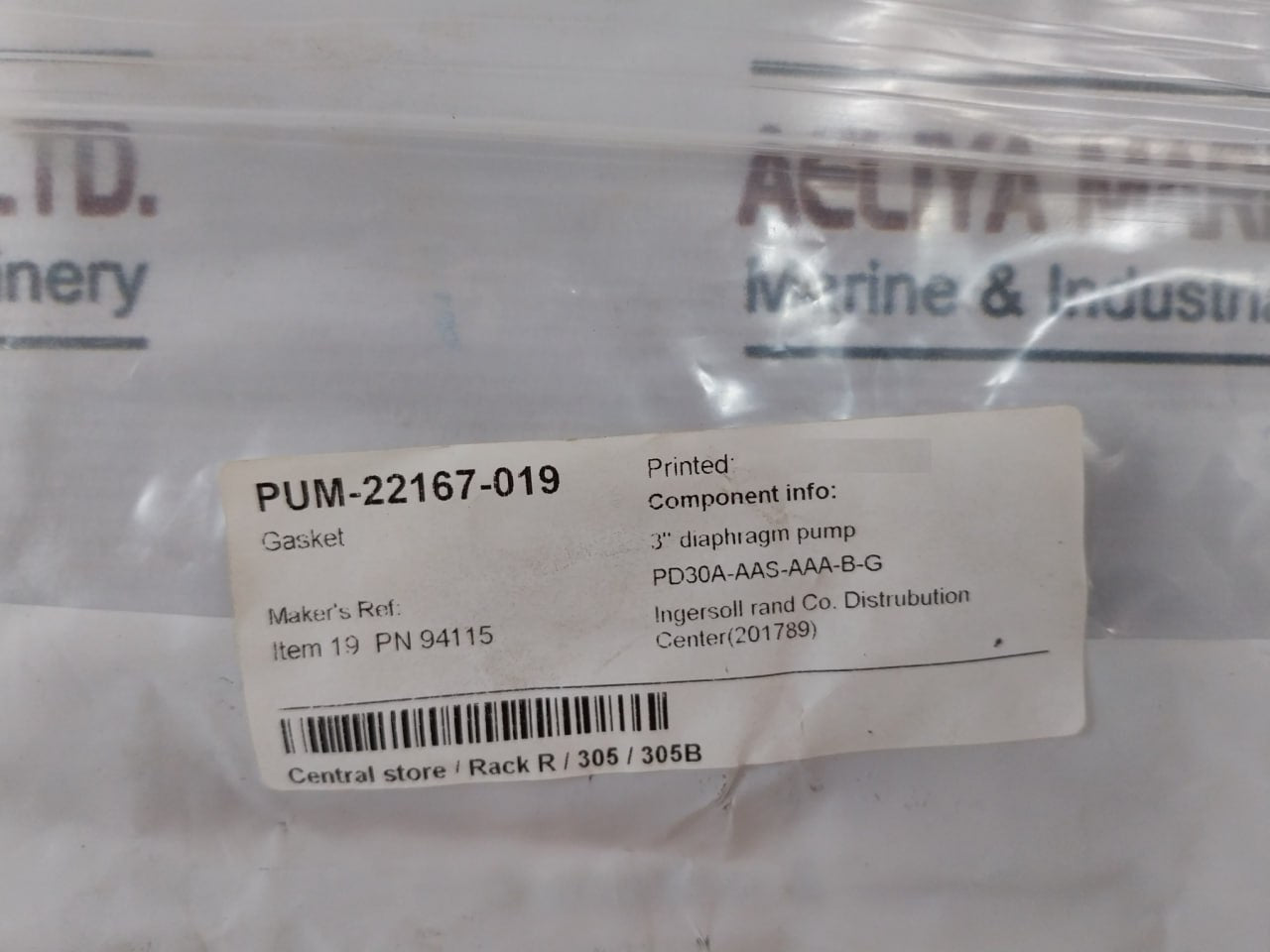 Ingersoll-rand Y325-118 O-ring 3