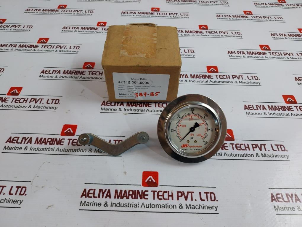 Ingersoll Rand 32121055 Pressure Gauge With Bracket 0-4100 KPA ID: 315.304.0009