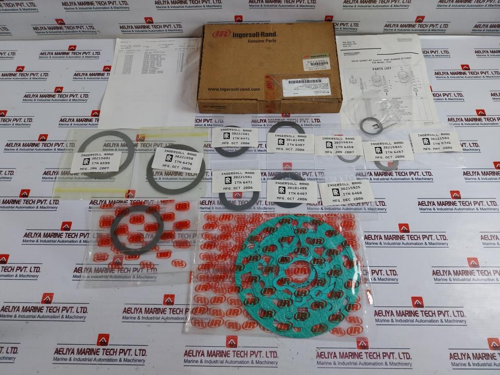 Ingersoll Rand 32133951 Plate , Spring , Top/Bottom Airhead, Valve/Gasket Kit