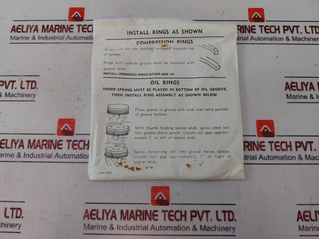 Ingersoll Rand 32194144 Ring Set For 1st Stage