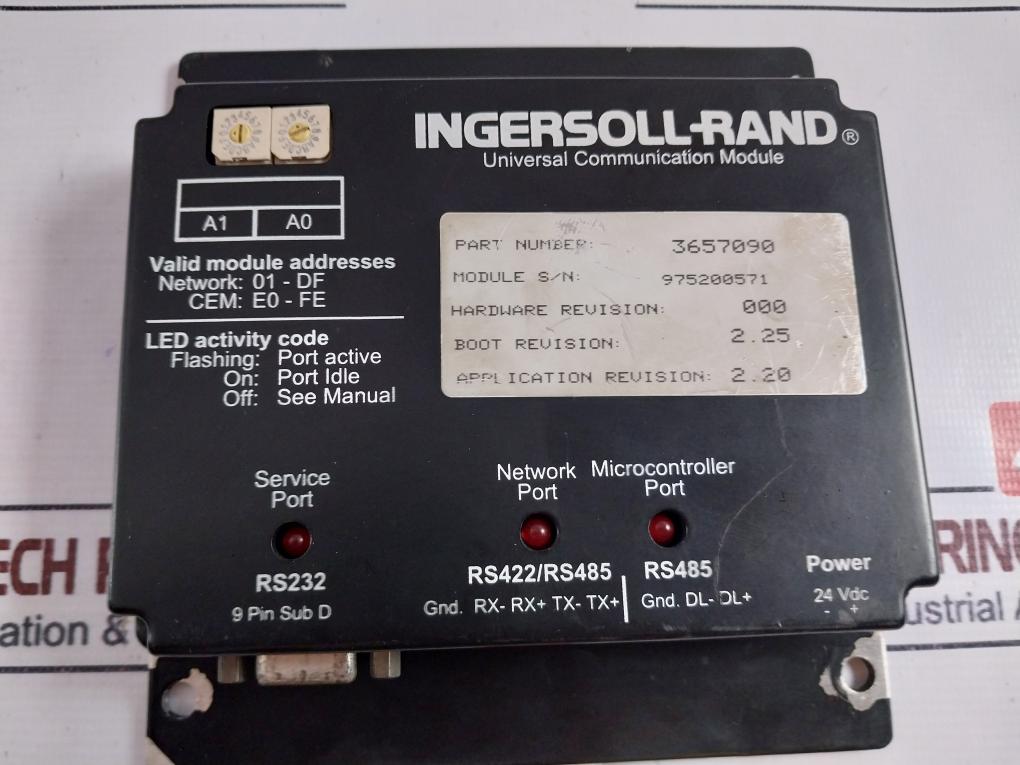 Ingersoll Rand 3657090 Universal Communication Module 24 Vdc