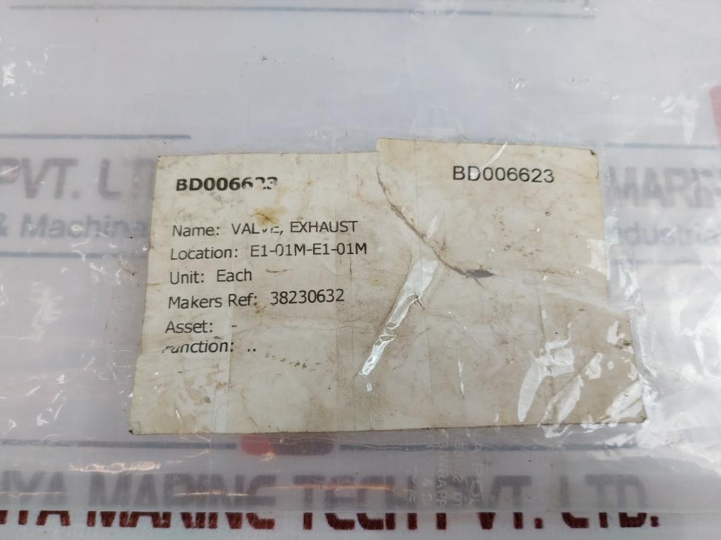 Ingersoll Rand 38230632 Exhaust Valve 316 Npt