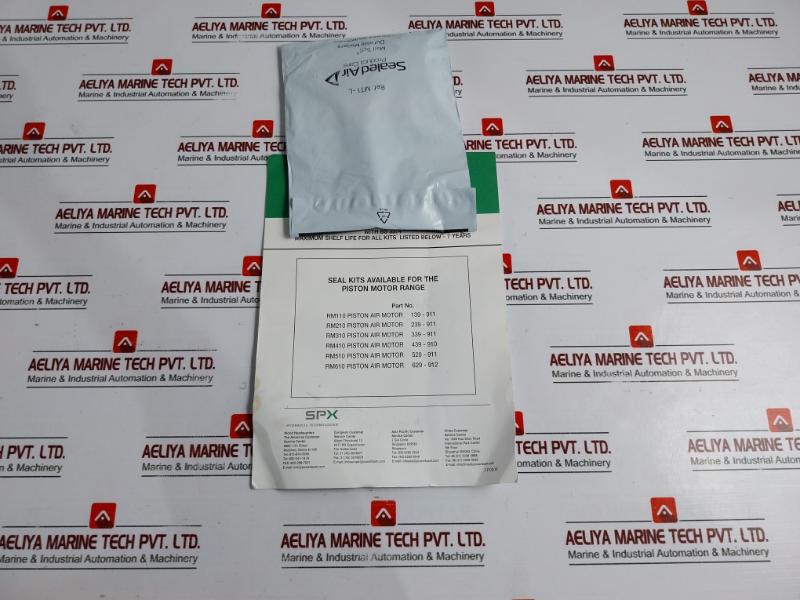 Ingersoll Rand 71028120 Seal Repair Kit For Piston Air Motor Rm110 139-911