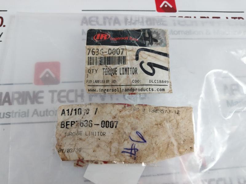 Ingersoll Rand 7636-0007 Torque Limitor Bep7636-0007 Set
