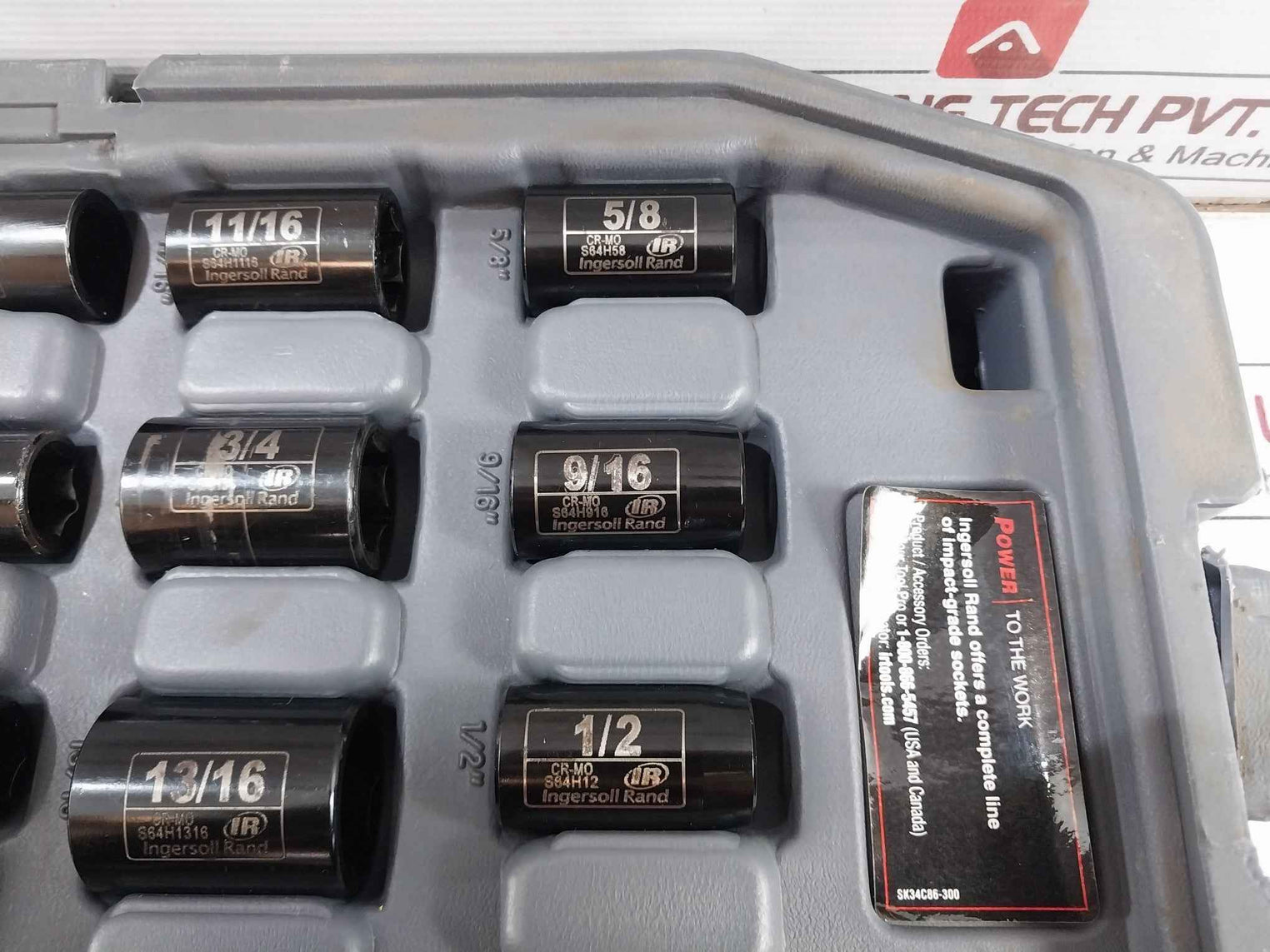 Ingersoll Rand Sk34C86-300 Socket Set 21Mm S64M21 S64H1-116L (Incomplete)