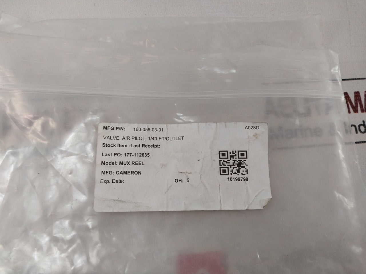 Ingersoll Rand A212Ps Air Pilot Pneumatic Valve 1/4 Inch Let/Outlet