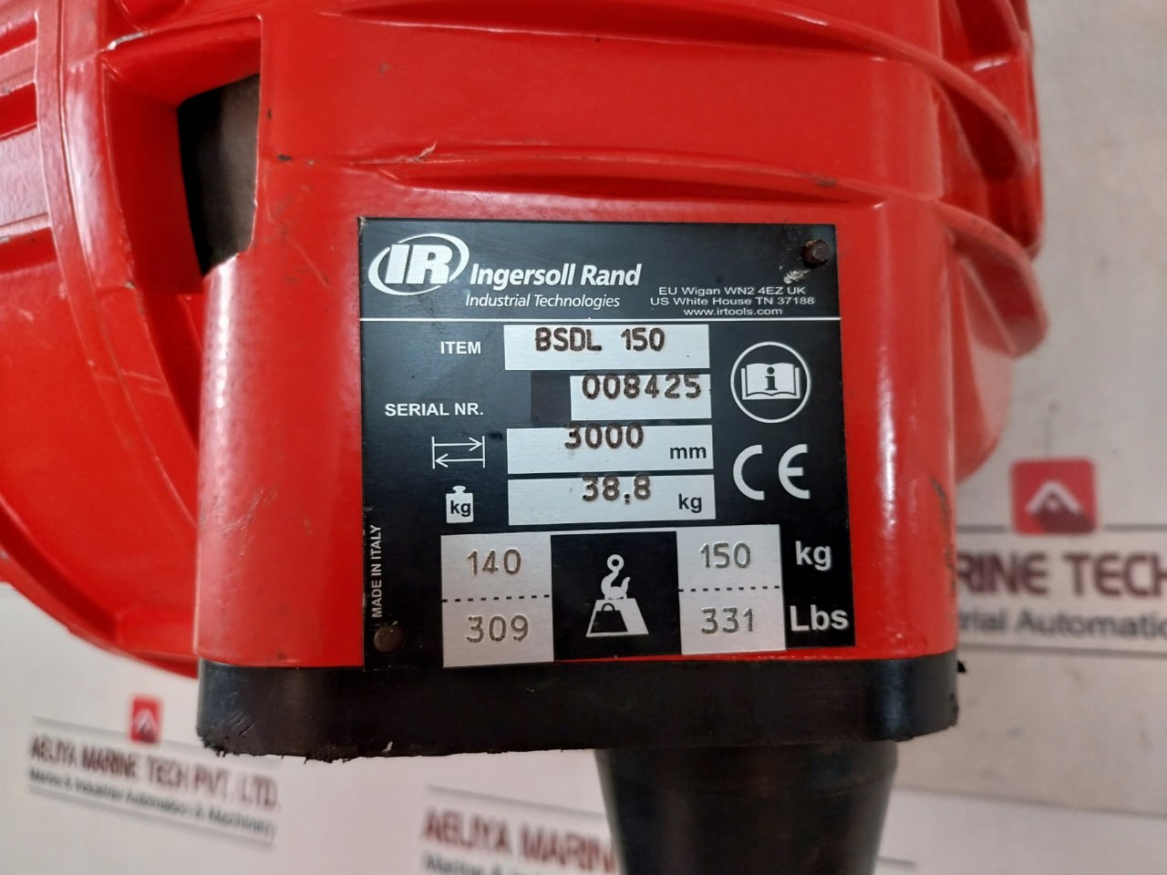 Ingersoll Rand Bsdl150 Locking Spring Balancer 3000 Mm