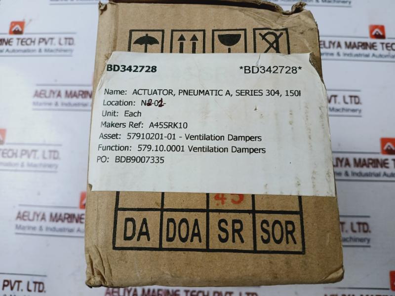 Injoy A-45-sr-k10 Stainless Steel Pneumatic Actuator 29psi(2bar)~116psi(8bar)