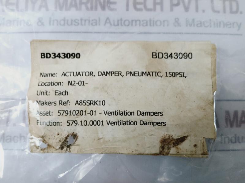 Injoy Industry A-85-sr-k10 Stainless Steel Pneumatic Actuator 29psi~116psi