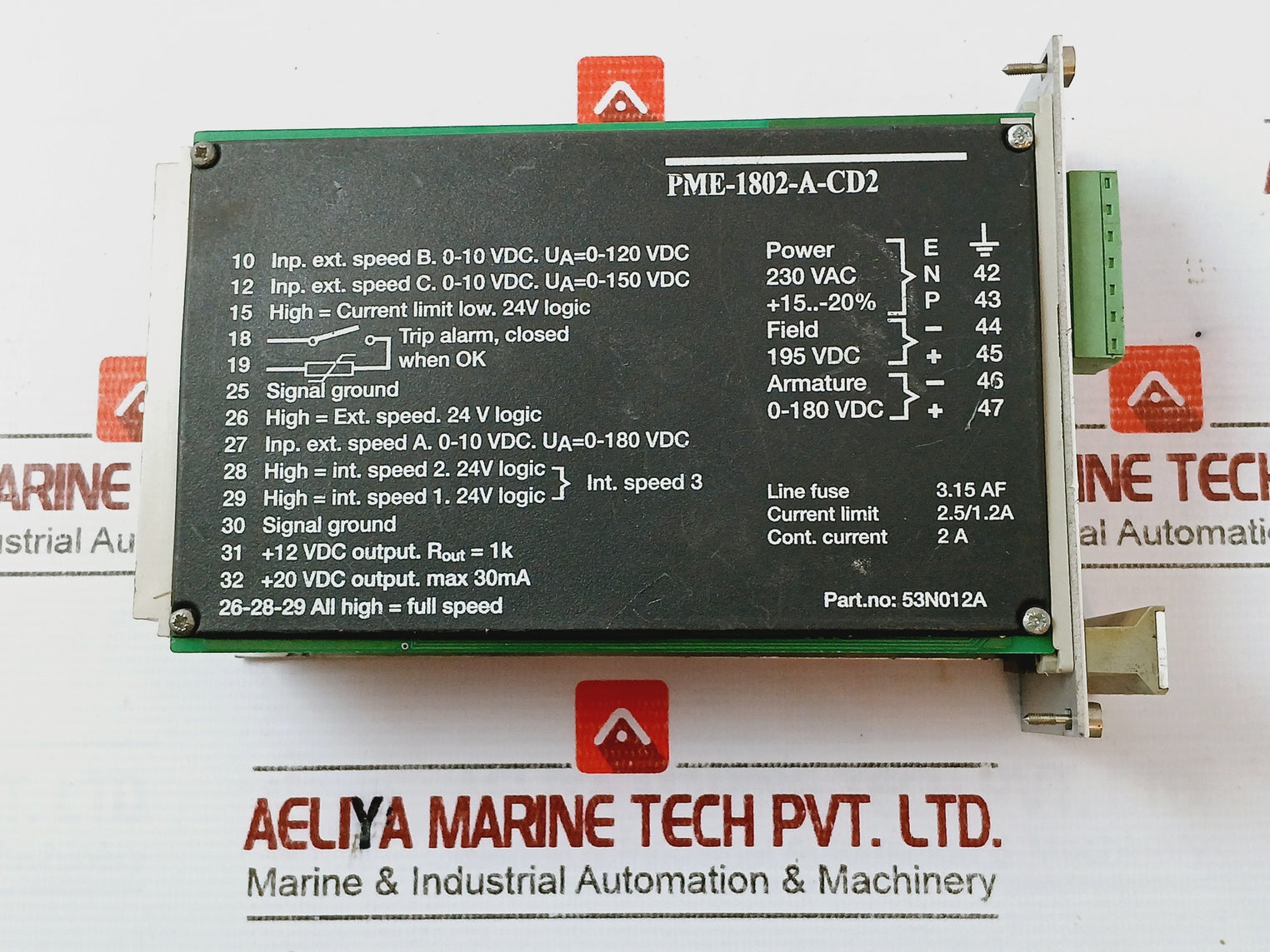 Inmotion Tetra Pak Pme-1802-a-cd2 Tra Motor Controller Module 53N012A 230Vac