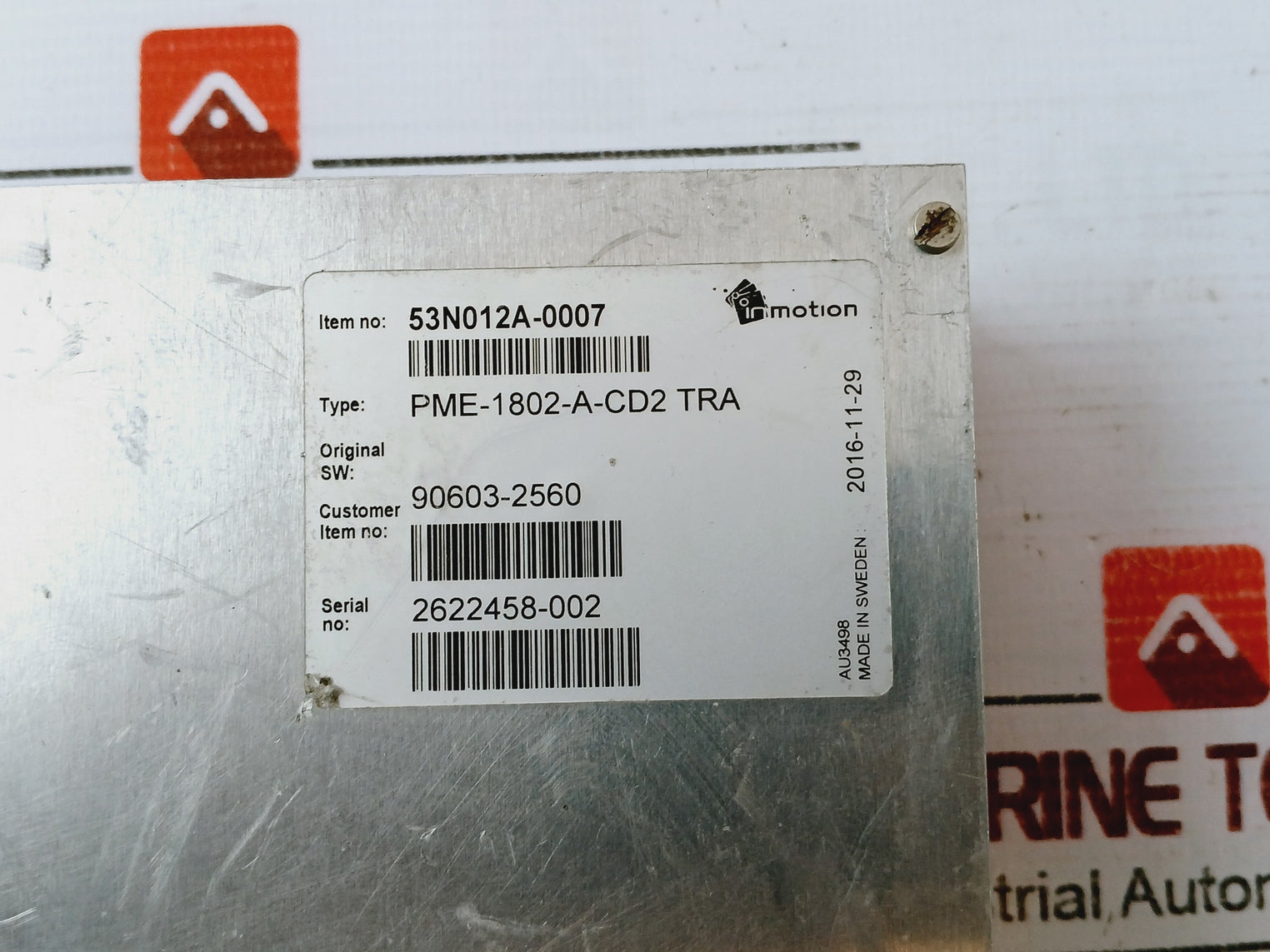 Inmotion Tetra Pak Pme-1802-a-cd2 Tra Motor Controller Module 53N012A 230Vac