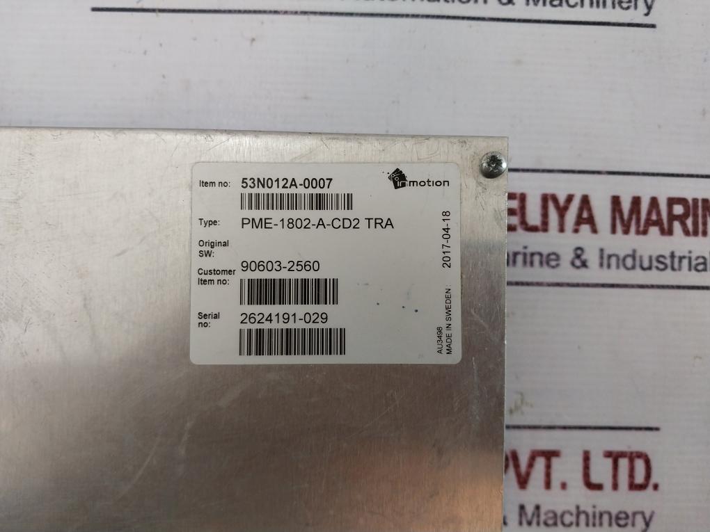 Inmotion Pme-1802-a-cd2 Tetra Pak Tra Power Supply Module 53N012A