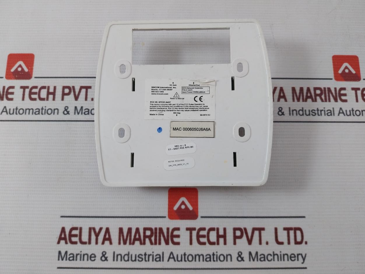 Inncom B574 Network Controller 12Vdc 200Ma R38E37910D Rev.B 94V-0 E226252