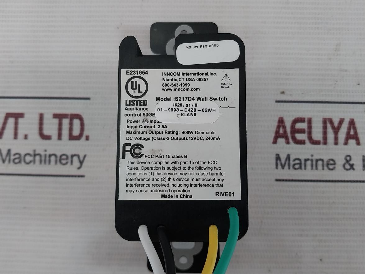 Inncom S217D4 Wall Switch 01-9993 3.5A 400W