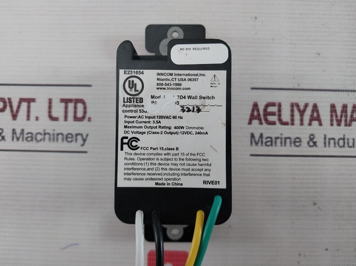 Inncom S217D4 Wall Switch 3.5A 400W Class-2