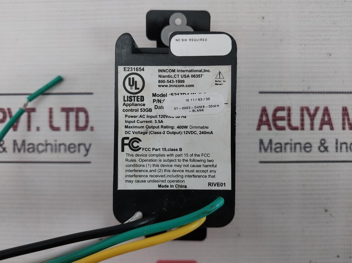 Inncom S217D4 Wall Switch Class-b 3.5A 400W