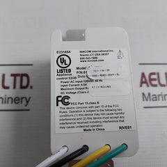 Inncom S217R5 Wall Switch Module Ac Input: 120Vac 60Hz 4.5A