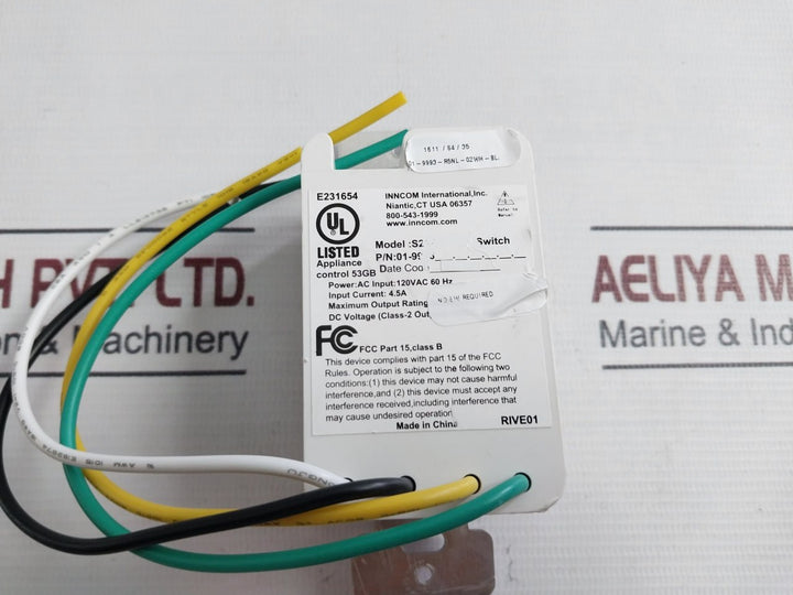 Inncom S2 Wall Switch 120Vac 60Hz