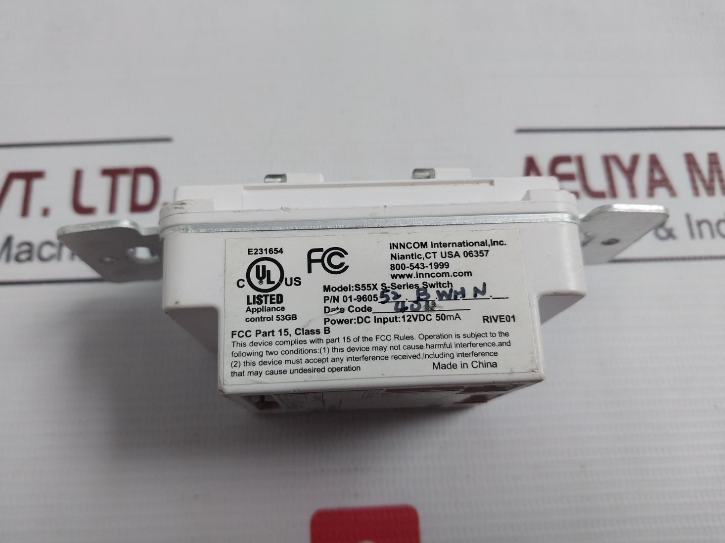Inncom S55X S-series S552 Low Voltage Control Switch 12Vdc 50Ma