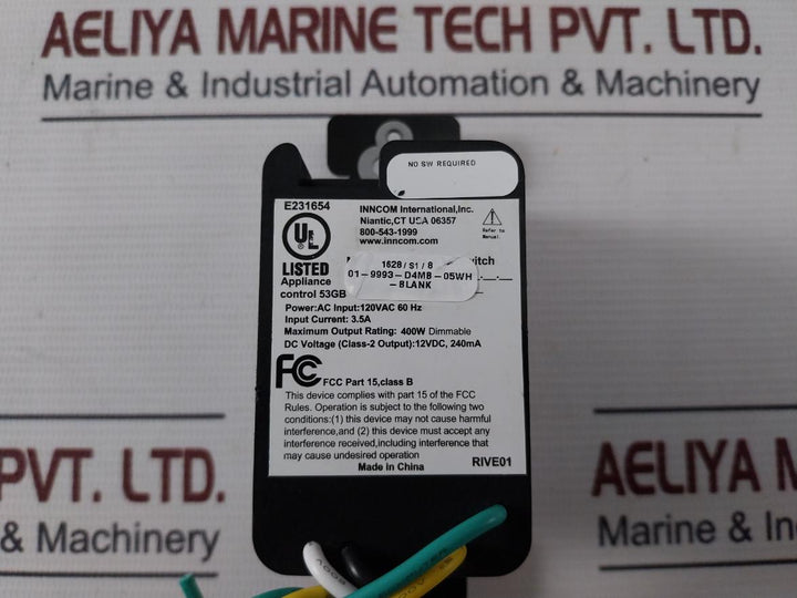 Inncom Wall Switch 120Vac 60Hz 3.5A 400?W