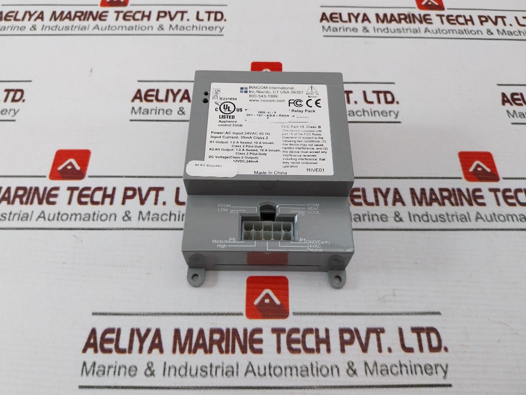 Inncom X47 Universal Relay Pack 201-147-a3L6-px-gr 24Vac 60Hz 35Ma 12Vdc, 240Ma