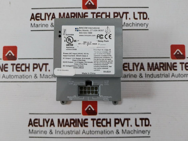 Inncom X47 Universal Relay Pack 201-147-a3L6-px-gr 24Vac 60Hz 35Ma 12Vdc, 240Ma