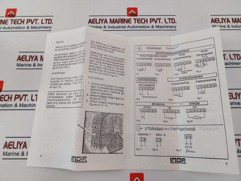 Inor Ipaq-4L Temperature Transmitter 70Ip4L0002 24Vdc