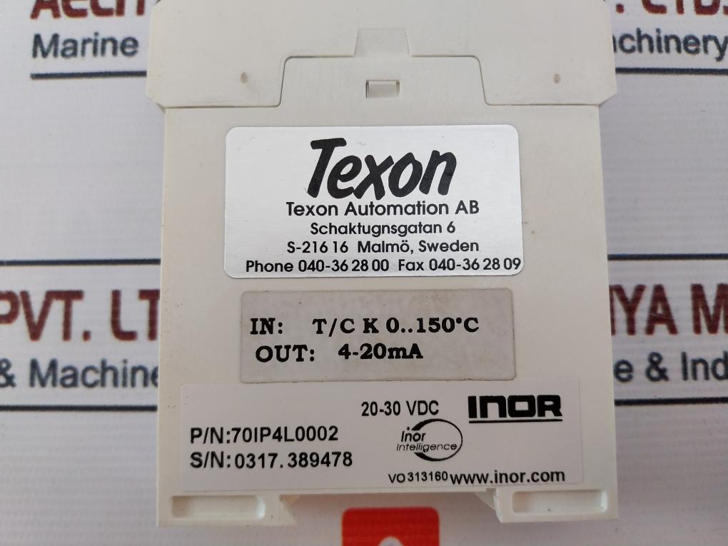 Inor Ipaq-4L Temperature Transmitter 70Ip4L0002 24Vdc