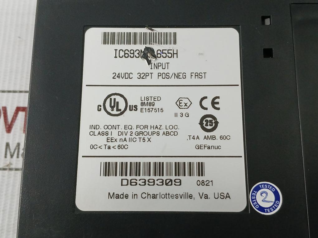 Input Module Ic693Mdl655H Ge Fanuc D639309 24Vdc