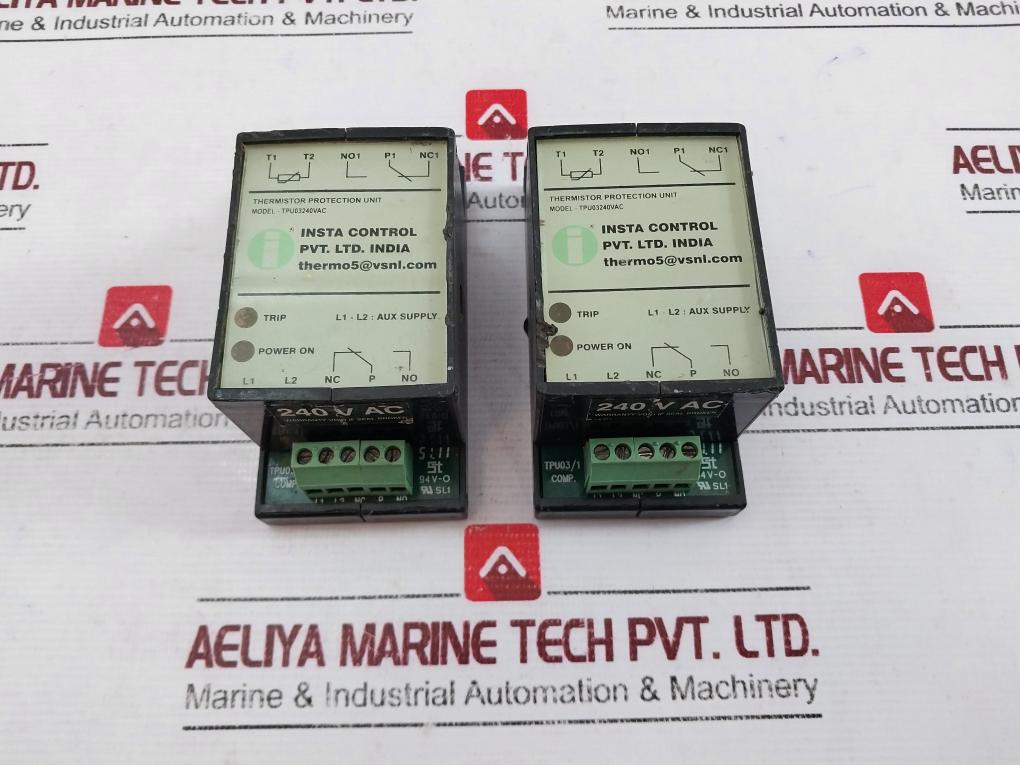 Insta Control Tpu03/1 Thermistor Protection Unit 240V Ac, 94V-0