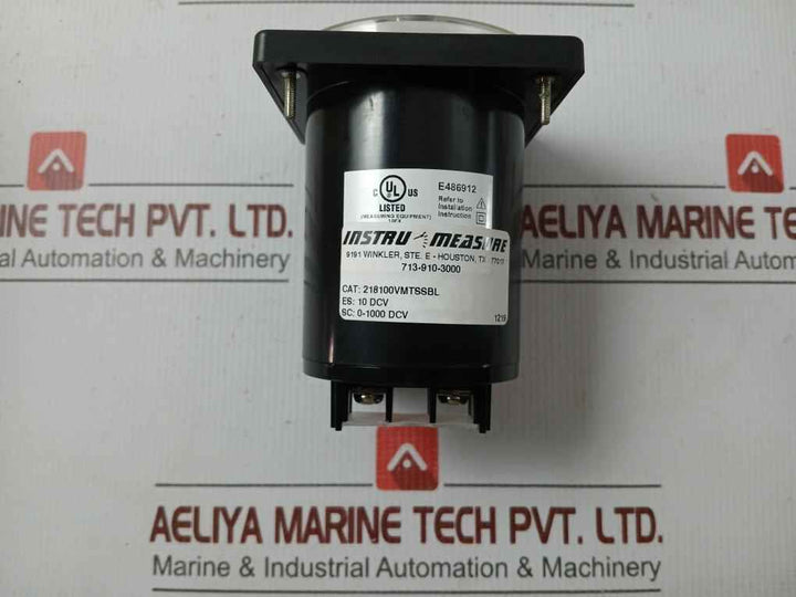 Instru Measure Dc Voltmeter 10 Dcv 218100Vmtssbl