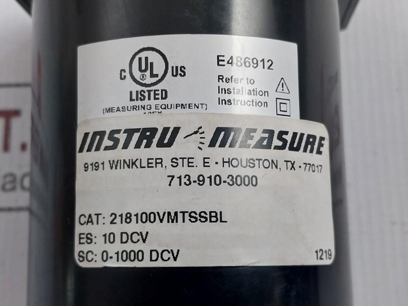Instru Measure Volt Meter 0-1000 Dc Volt 218100Vmtssbl