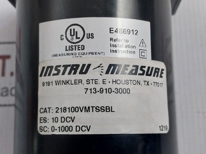 Instru Measure Volt Meter 0-1000 Dc Volt 218100Vmtssbl